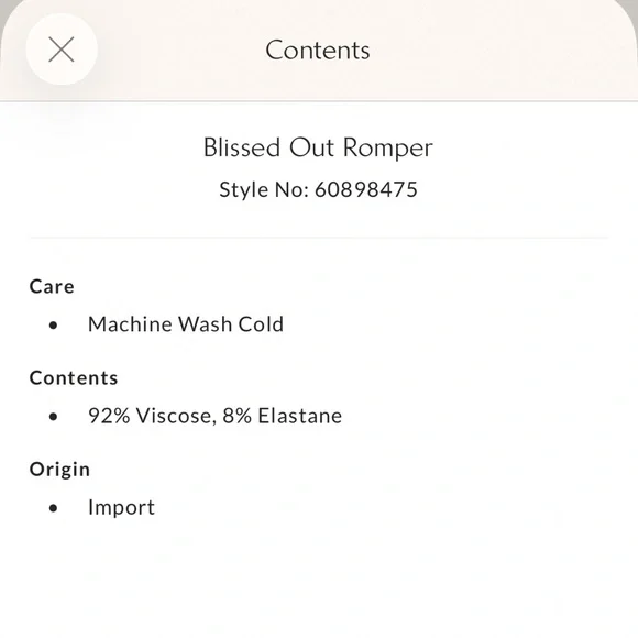 Free People White Romper Large - Picture 7 of 8